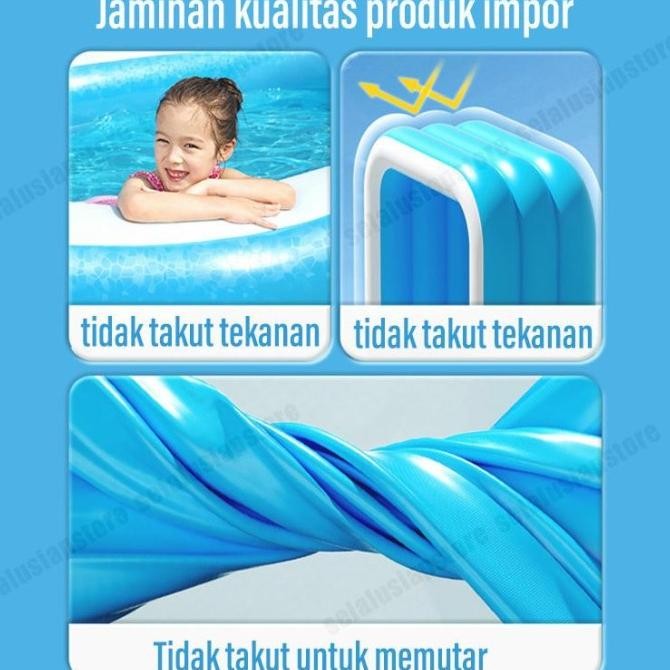 Ready Stok- Bagian TebalKolam Renang Anak Jumbo/Kolam Renang Mainan/Kolam Renang Anak Jumbo 3 Meter/