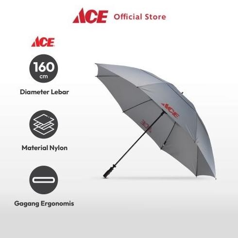 Ace - Payung Golf 160 Cm - Silver