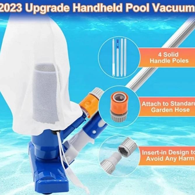 Sikat Vaccum Kolam Renang+Tongkt Alat Vacuum Kolam Renang Set Brush