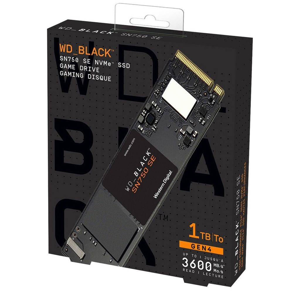 Western Digital 1TB WD_BLACK SN750 SE NVMe Internal Gaming SSD, WDS100T1B0E |AoLVkezO|