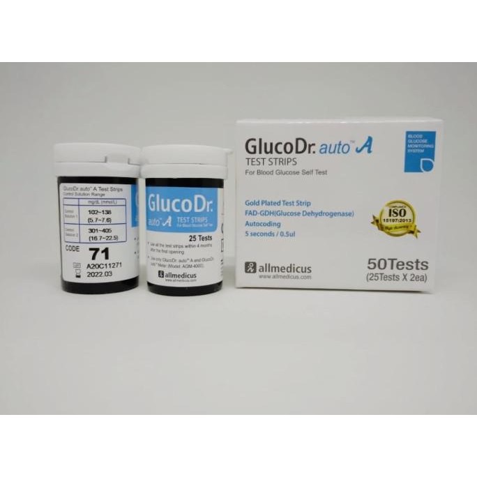 Sale Gluco Dr Auto Isi 50 Test Strip / Strip Gluco Dr Auto Agm4000 Code 71
