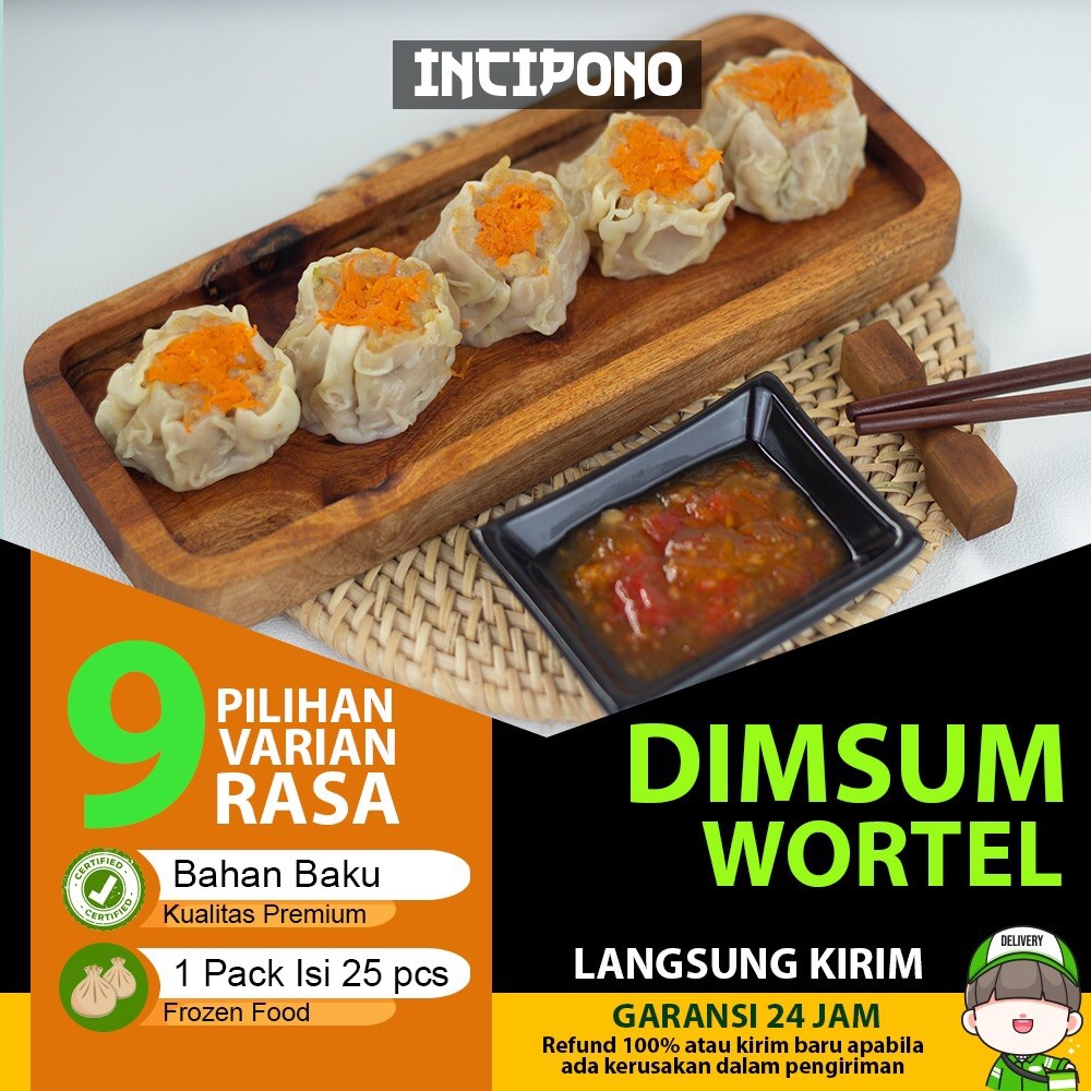 

Incipono Dimsum Siomay Wortel Frozen Food 1 Pack Isi 25 Pcs Halal Premium