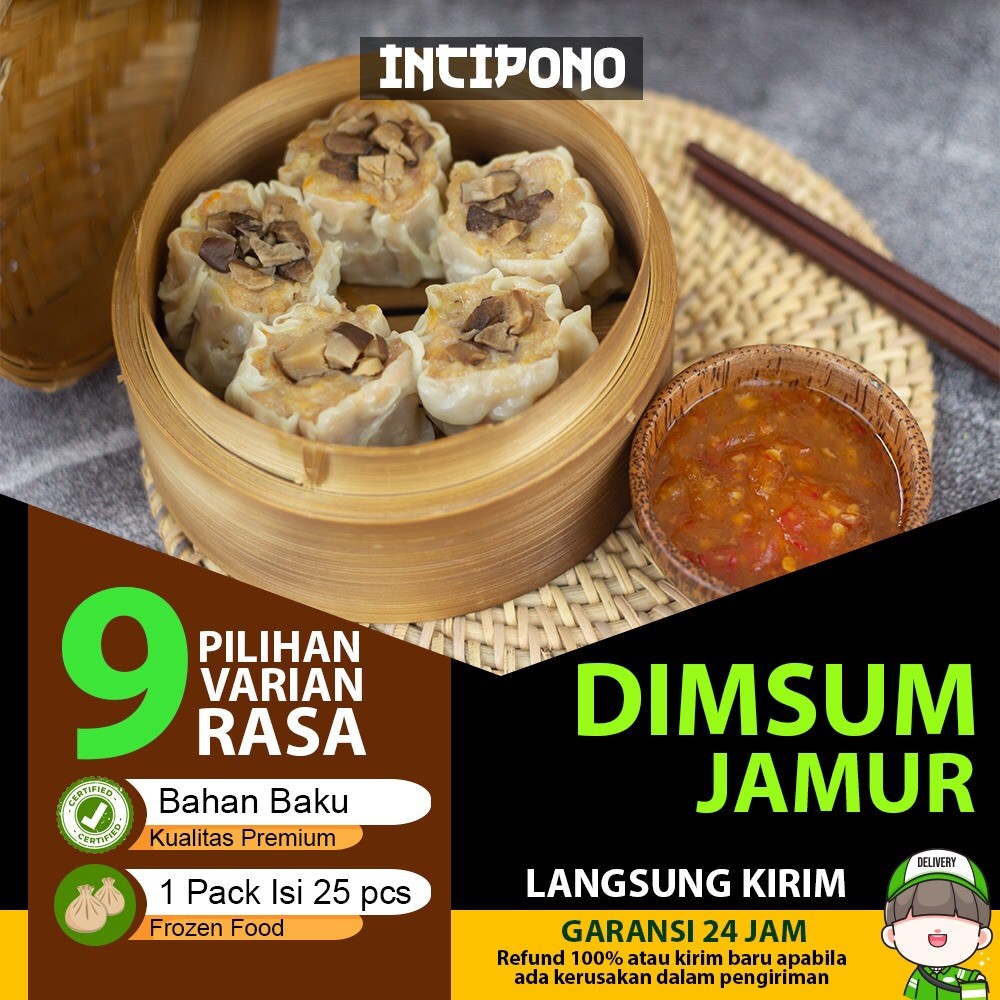 

Incipono Dimsum Jamur Frozen Food 1 Pack Isi 25 Pcs Halal Premium
