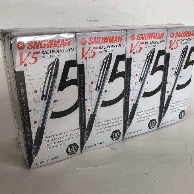 

BEBAS ONGKIR - pulpen SNOWMAN V5 (gross = 12 lusin)