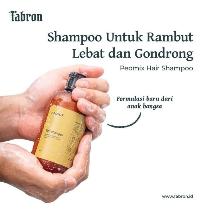 Peomix Hair Shampoo - Perawatan Rambut Rontok Gondrong By Fabron | Kecantikan