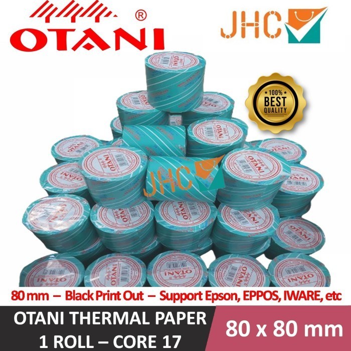 

Kertas Thermal Paper OTANI 80x80 / Kertas Kasir Struk OTANI 80x80 - 17