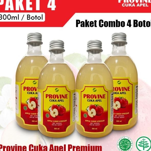 

Paket 4 Botol Provine Cuka Apel Murni 300Ml