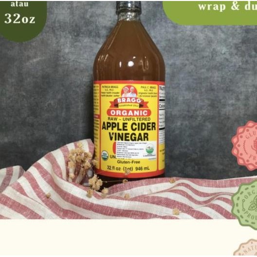 

Bragg Cider Vinegar / Cuka Apel 946 Ml / 32 Oz