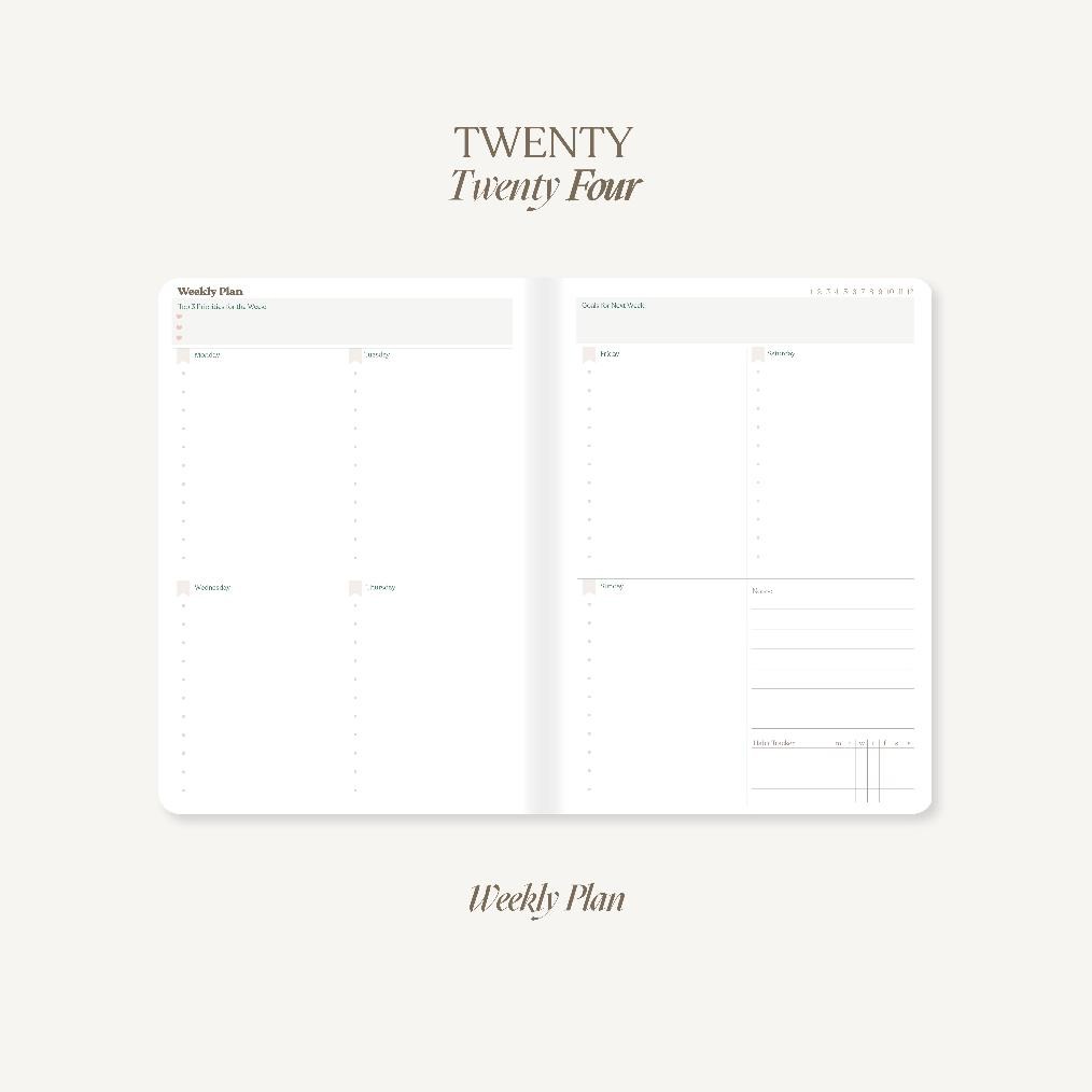 

ORIGINAL Paperie Lab - 2024 Weekly Planner Agenda - Leather d-7