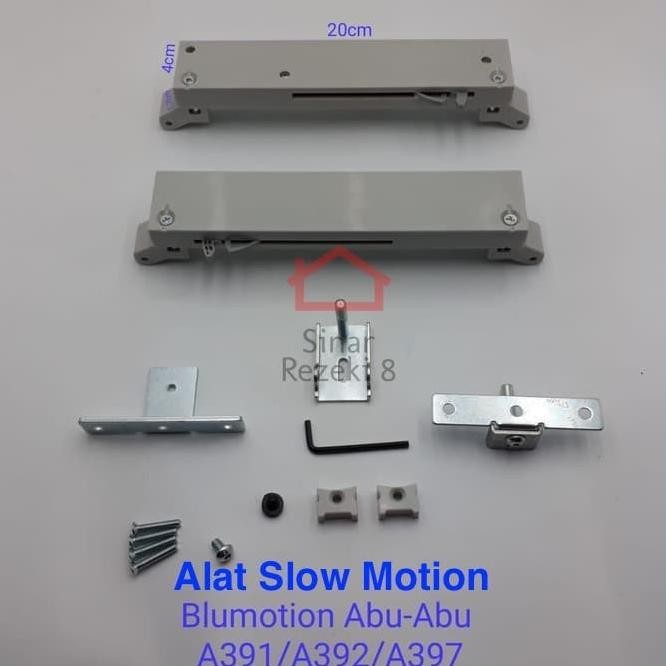 Blumotion / Slow Motion Roda Rel Pintu Lemari Sliding Geser