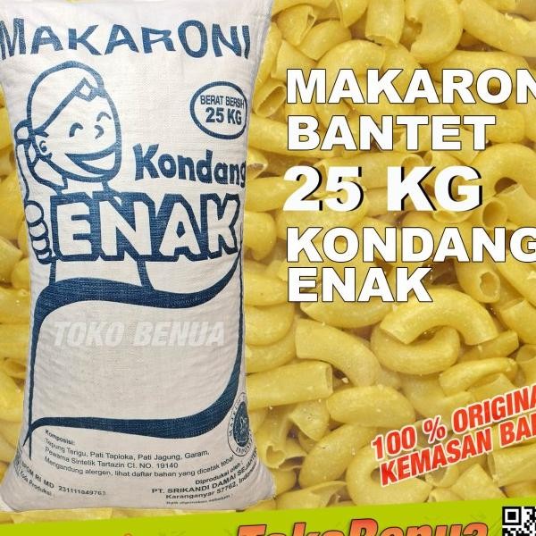 

Makaroni Kondang Enak 1 Sak 25 Kg
