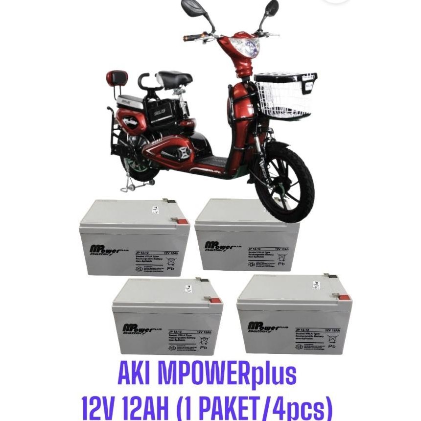 Baterai sepeda listrik baru / Aki sepeda listrik exotic United Super Rider Indobike Richey  Batre VR