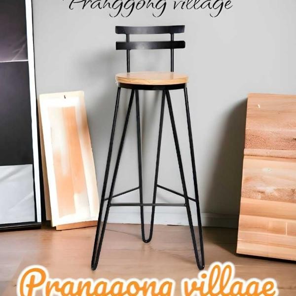 Ta50 / Kursi Kayu / Kursi Bar Kayu Besi / Kursi Cafe Kayu Besi