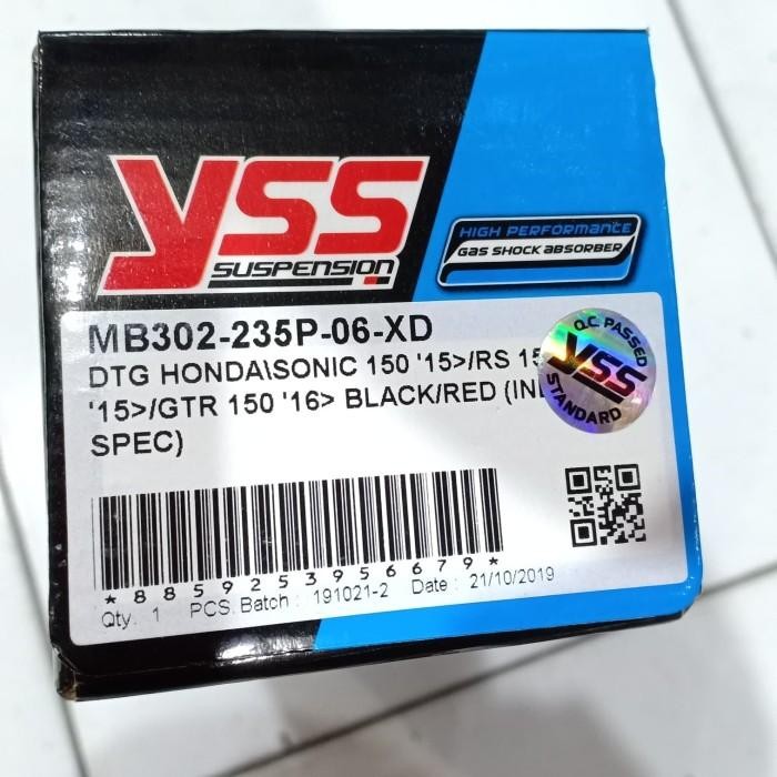 monoshock yss DTG honda GTR 150/ shockbreaker yss supra GTR 150r Import