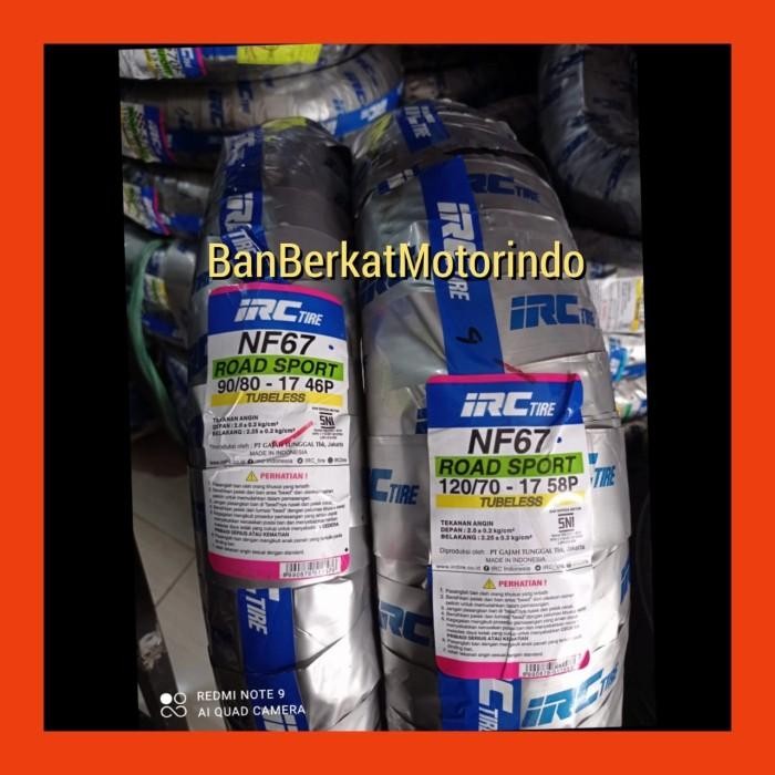 Paket Ban Motor Honda Supra GTR 150 / IRC Nf 67 90/80 120/70 Ring17 TL Import