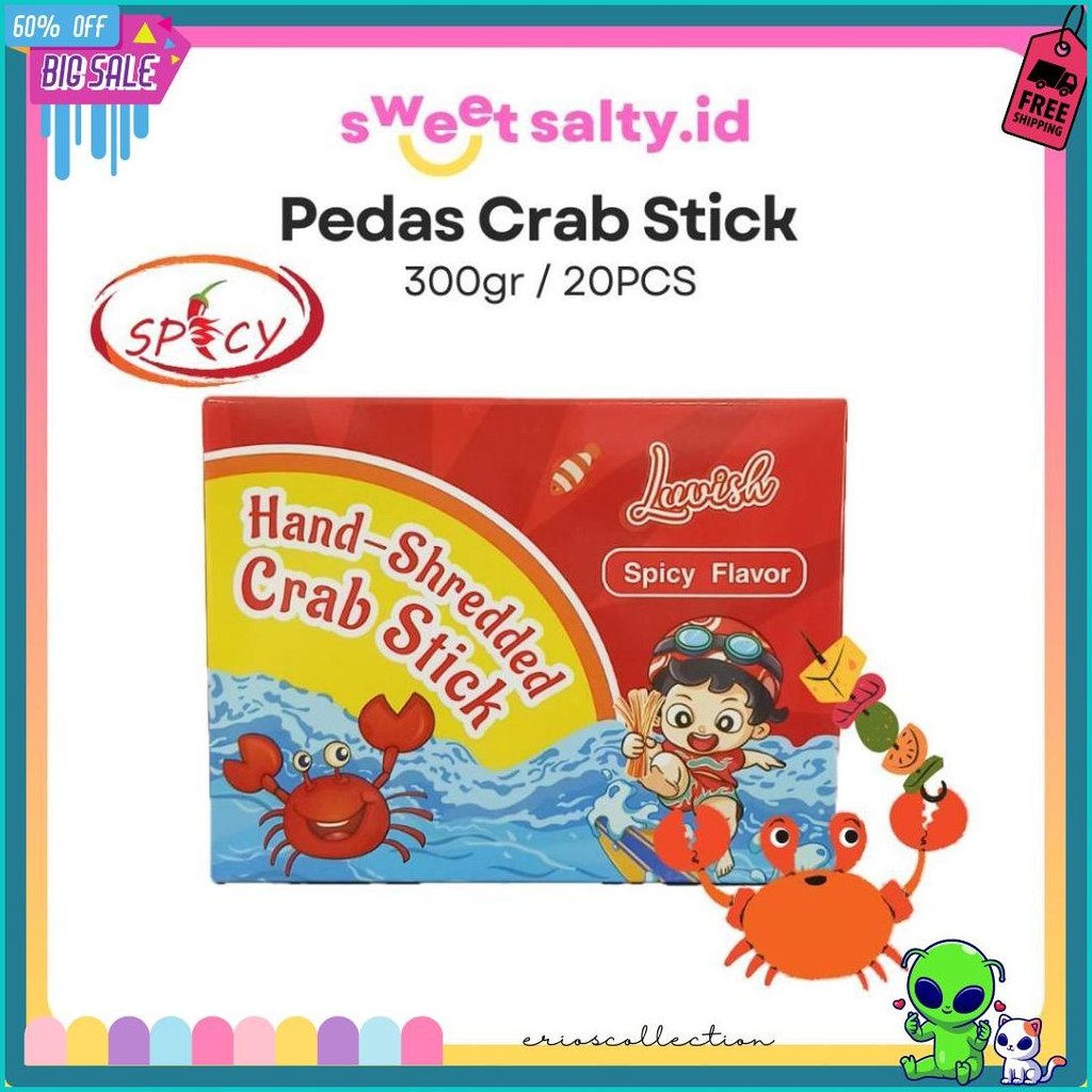 

Lianggui Spicy Crab Stick 300G | Latiao | Pedas | Snack Pedas Sambal | Makanan | Snack (Murmer)