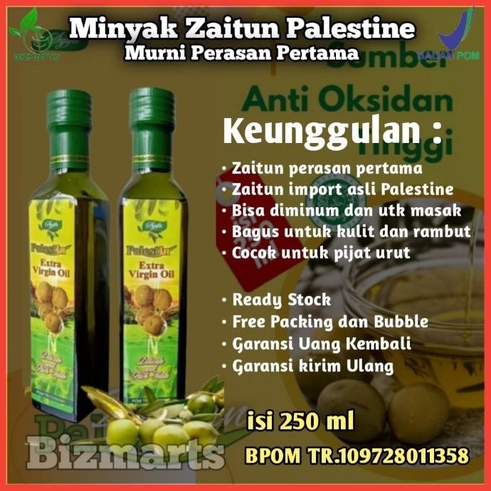 

Minyak Zaitun Palestine 250ml Syifa Extra Virgin Olive Oil Palestina