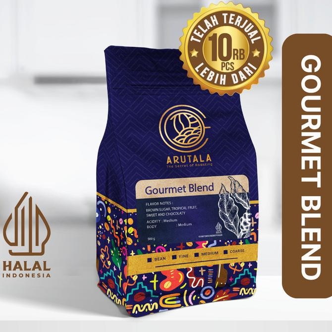 

Arutala Gourmet Blend Kopi - For Manual Brewed Coffee - 500 Gram
