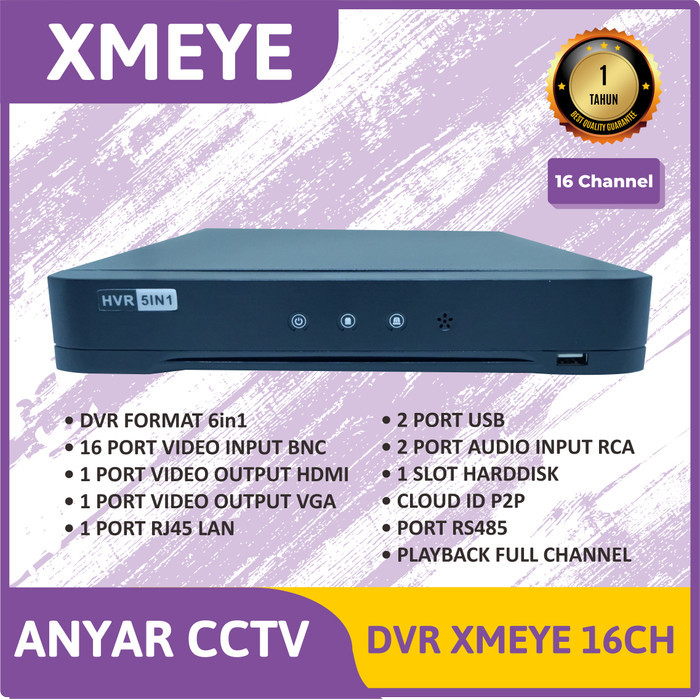 Sale Dvr Xmeye 16Ch - Dvr Xmeye 5Mp 16 Channel New Version Xmeye 6In1