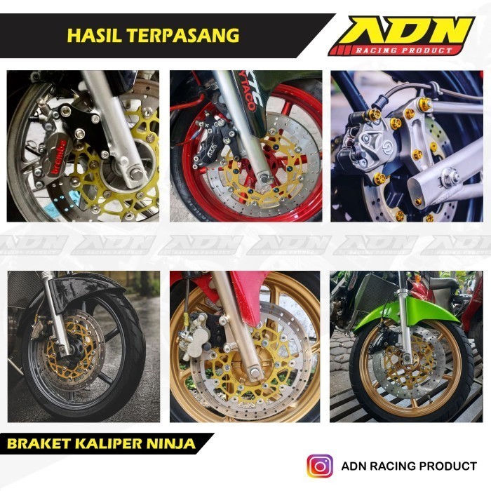 Braket Kaliper Brembo 4P 2P Ninja R Rr Ss