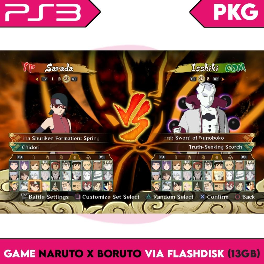 fg-7 Naruto x Boruto Game PS3 CFW HFW Playstation3 Berkualitas