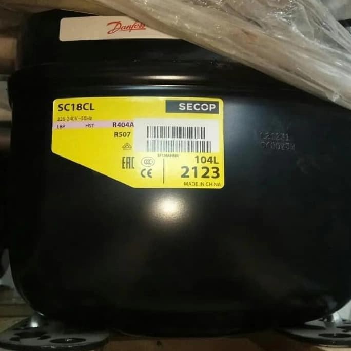 Compressor Danfoss Secop Sc18Cl. R404A/R507. 1 Phase (Sc 18 Cl )