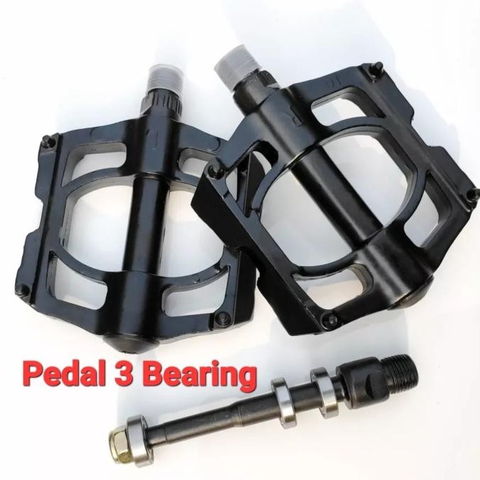 Pedal Bearing 3 Alloy Anti Slip Pedal Sepeda Lipat MTB Roadbike