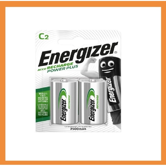 Energizer Power Plus C2 HR14 2500mAh Rechargeable Batteries size C
