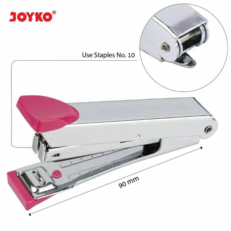 

HD10 Stapler Stepler Jepretan Cekrekan Hekmesin Joyko HD-10 CL ( color / warna ) Kecil