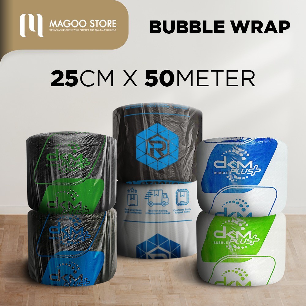 

Plastik Bubble Wrap Bubble Pack Bubble Packing 50m DKM Rusfet Premium