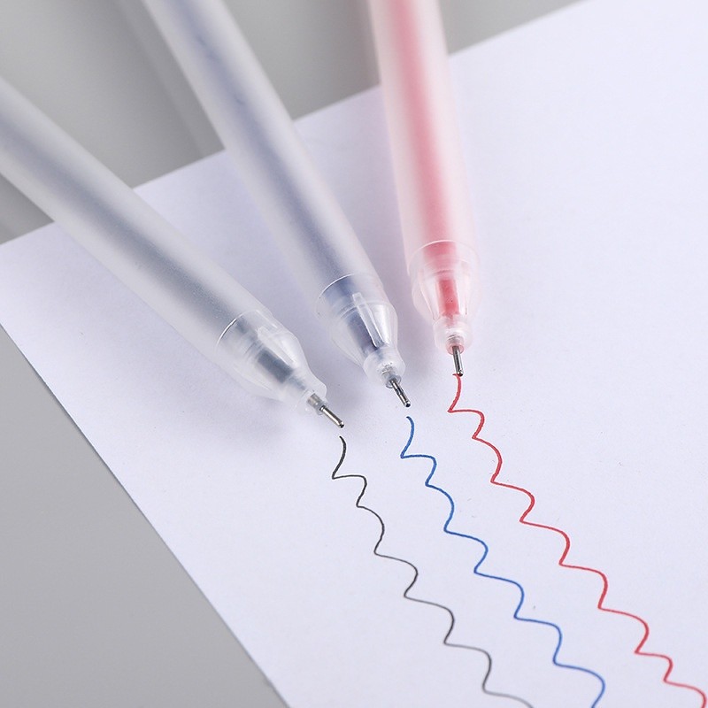 

HC Pulpen Gel 0.5mm Bolpoin Pena Pulpen Tinta Gel Cair Pena Transparant Pen Gel