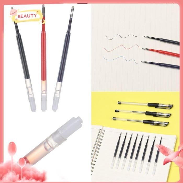 

Vee Beauty 5Pcs/Lot Isi Ulang Gel Pen Perlengkapan Menulis Sekolah