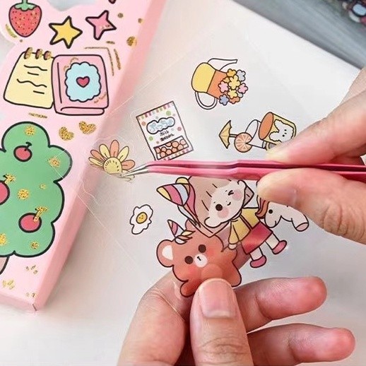 

Vee Stiker Hias Transparan Kawaii Perlengkapan Alat Tulis Dan Sekolah