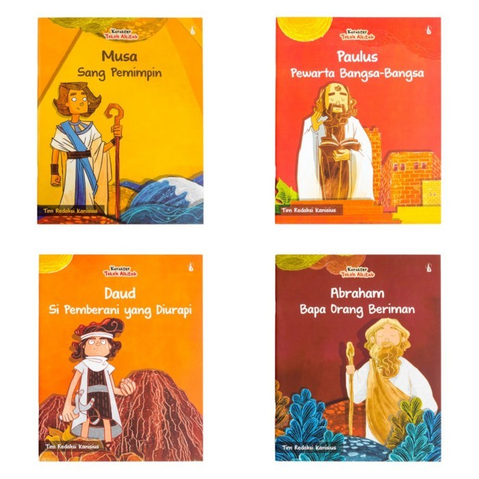 

Bana Buku Anak Tokoh Alkitab - Buku Cerita Rohani Musa ,Paulus,Daud,Abraham