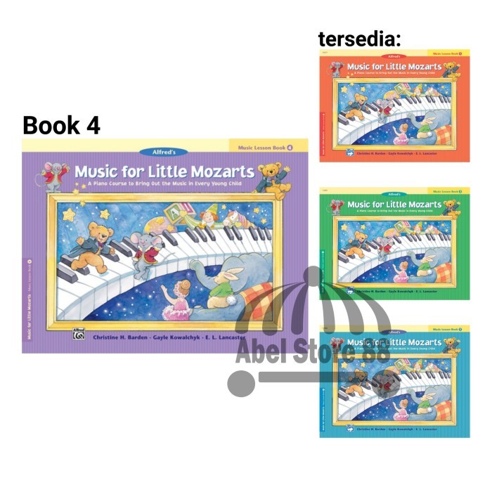 

Bana Music For Little Mozarts Lesson Book 1/2/3/4 - Buku Belajar Piano Anak