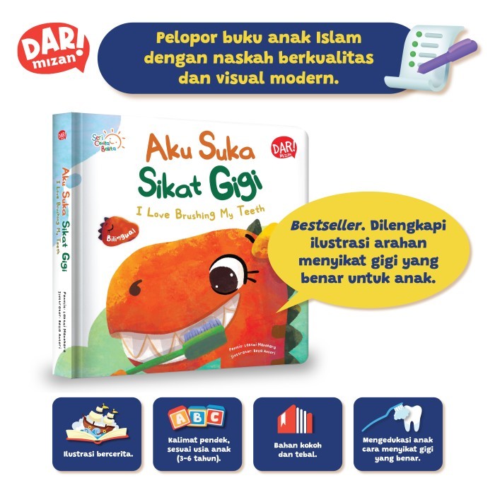 

Bana Scb : Aku Suka Sikat Gigi - Bilingual (Boardbook) Buku Anak