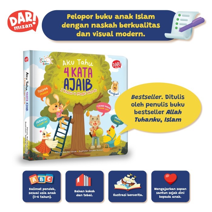 

Bana Buku Scb : Aku Tahu 4 Kata Ajaib (Boardbook) - Cerita Anak Bilingual