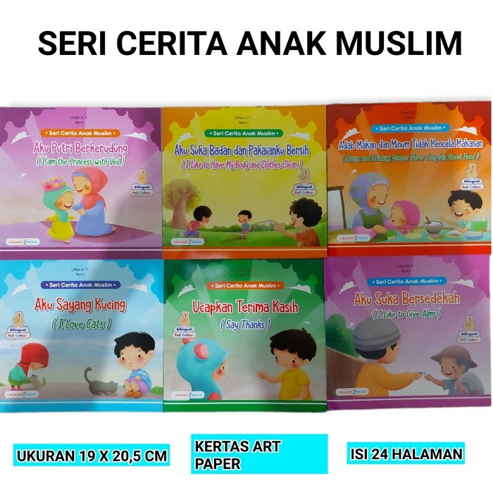 

Bana Paket Buku Cerita Anak Muslim Full Colours - Art Paper Isi 6 Pcs