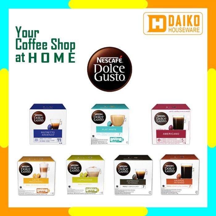 

Capsule Ndg Nescafe Dolce Gusto & Starbucks 1 Box All Varian Rasa