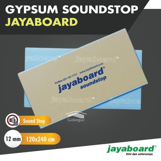 Sale Gipsum Jayaboard Soundstop 12 Mm / Gypsum Jaya Kedap Suara 1,2 X 2,4 M