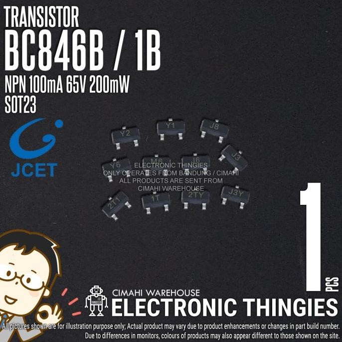 Diskon (20) BC846B JCET SOT32 1B TRANSISTOR SMD BC846 thingie43 Ayo Beli