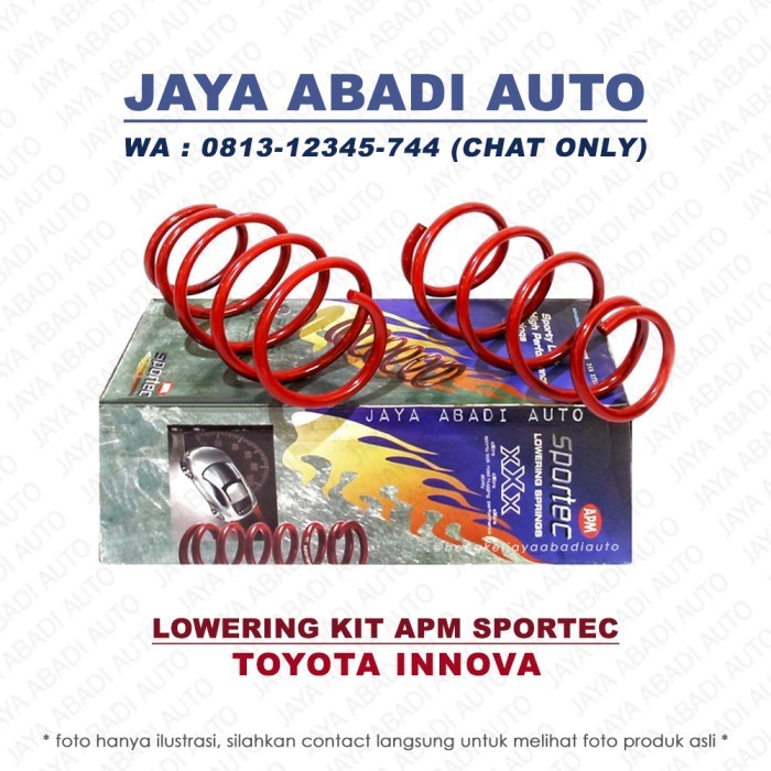 Lowering Kit / Per Pendek APM SPORTECH - TOYOTA INNOVA DIESEL