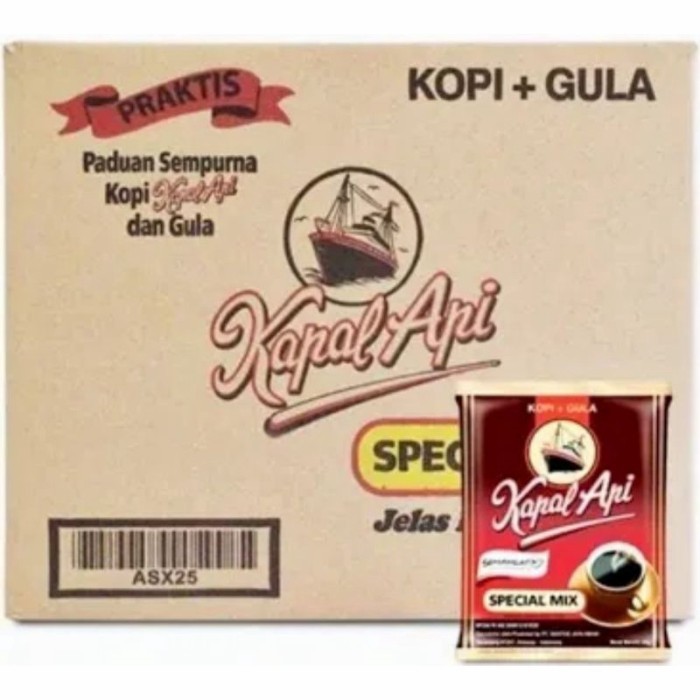 

Kopi Kapal Api Spesial Mix 1 Dus Isi 120Bks