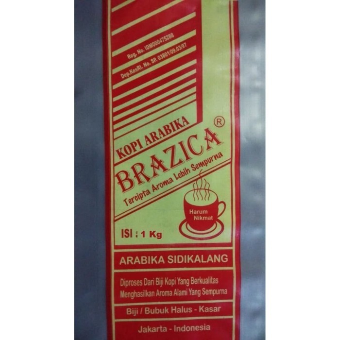 

Kopi Bubuk Arabika Sidikalang 1 Kg Merek Brazica " Super Quality