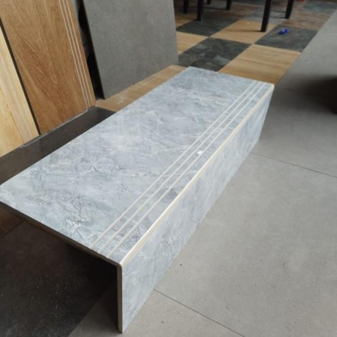 Sale!! Granit Tangga Grey 25X80+20X80 Stepnosing Tangga Custom Bordes