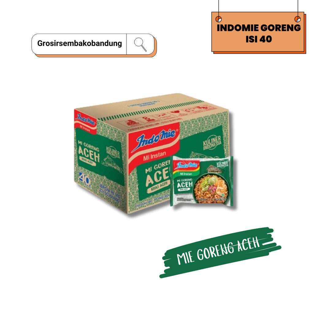 

INDOMIE MIE GORENG ACEH PCK 90g - 1 Dus - Kota Bandung