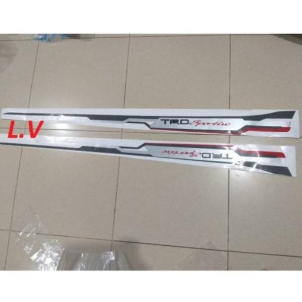 Hot Sale Stiker Body Samping Trd Sportivo A.N Yaris Agya Rush Calya Sigra Avanza Xenia Innova Etios 