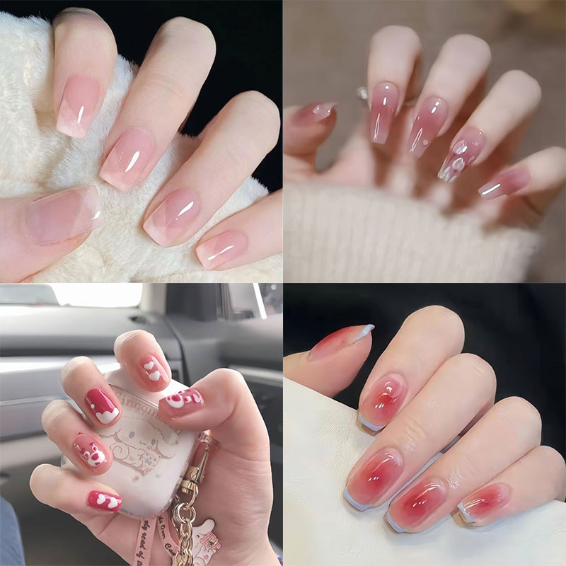 Kuku Palsu Press On Nails 24pcs Kuku Palsu Anak Kuku Palsu Nail Art + Lem Nail Art