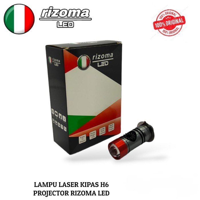 Lampu Utama Led H6 Laser Kipas Rizoma Led Putih Kuning Ac Dc Trp