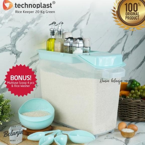 Wadah Disser Beras Technoplast Rice Keeper 20 Kg Jumbo